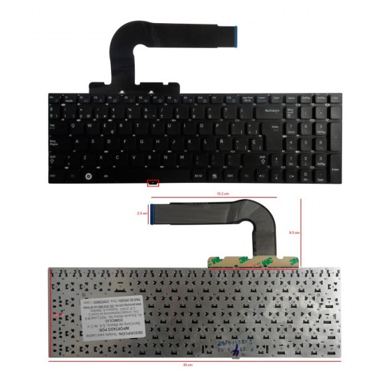 TECLADO SAMSUNG NP-Q430 NP-RF411 SF310 NEGRO | SIN MARCO SAMSUNG 04440