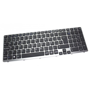 TECLADO ESPAÑOL SONY VAIO SVE15 | RETROILUMINADO CON MARCO GRIS