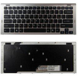 TECLADO ESPAÑOL SONY | VAIO VGN-SR | NEGRO | CON MARCO PLATA