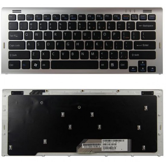 TECLADO ESPAÑOL SONY | VAIO VGN-SR | NEGRO | CON MARCO PLATA SONY 03447