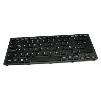 TECLADO INGLÉS SONY | VAIO SVF14N | NEGRO| CON MARCO | RETROILUMINADO