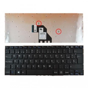 TECLADO ESPAÑOL SONY | VAIO SVF14 | NEGRO | SIN MARCO