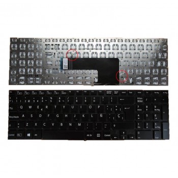 TECLADO ESPAÑOL SONY VAIO SVF15A SVF15E | NEGRO | SIN MARCO