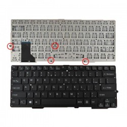 TECLADO INGLÉS SONY VAIO SVE13 | NEGRO SIN MARCO