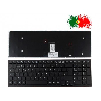 TECLADO PORTUGUÉS SONY | VAIO VPC-EB SERIES | NEGRO | CON MARCO NEGRO