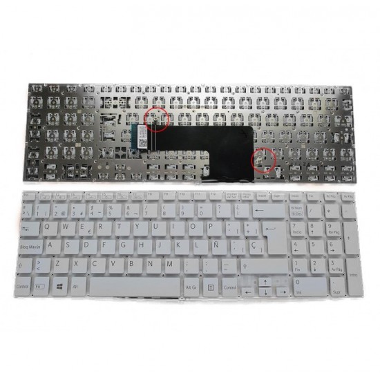 TECLADO ESPAÑOL SONY VAIO SVF15 | BLANCO SIN MARCO SONY 03113