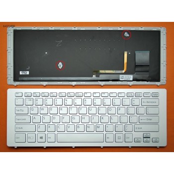 TECLADO SONY VAIO SVF15N | GRIS CON MARCO GRIS | RETROILUMINADO