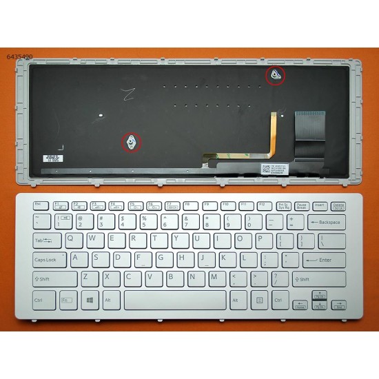 TECLADO SONY VAIO SVF15N | GRIS CON MARCO GRIS | RETROILUMINADO SONY 04211