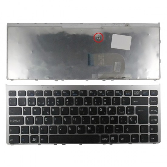 TECLADO ESPAÑOL SONY | VAIO VGN-FW NEGRO | CON MARCO GRIS SONY 01250M