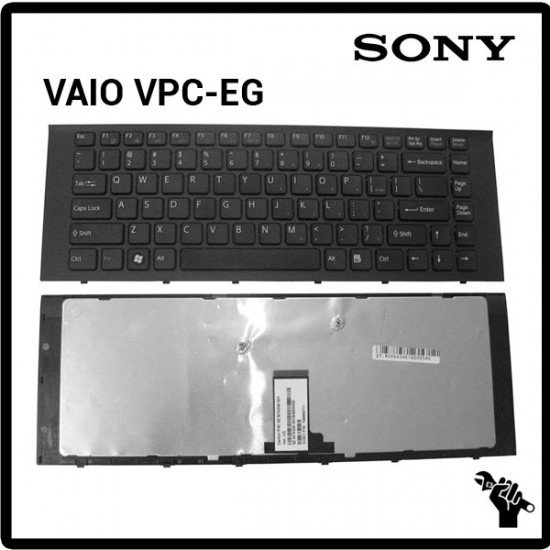 TECLADO ESPAÑOL SONY | VAIO VPC-EG | NEGRO | CON MARCO NEGRO SONY 04376