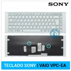 TECLADO ESPAÑOL SONY VAIO VPC-EA SERIES | CON MARCO BLANCO