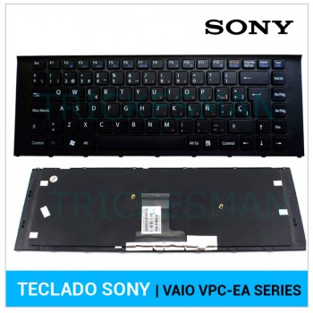 TECLADO ESPAÑOL SONY VAIO VPC-EA SERIES CON MARCO NEGRO
