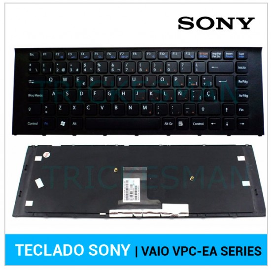 TECLADO ESPAÑOL SONY VAIO VPC-EA SERIES CON MARCO NEGRO SONY 02185