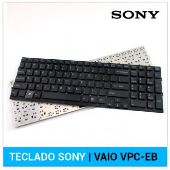 TECLADO ESPAÑOL SONY | VAIO VPC-EB SERIES | NEGRO | SIN MARCO