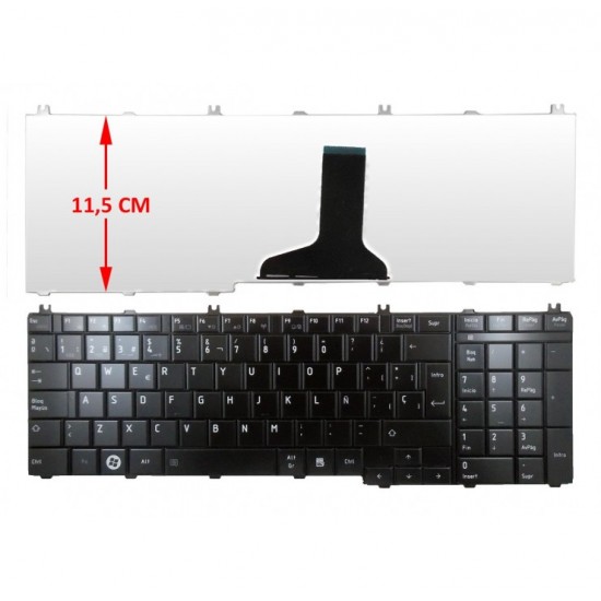 TECLADO ESPAÑOL TOSHIBA SATELLITE L650 L655 NEGRO TOSHIBA 00965M