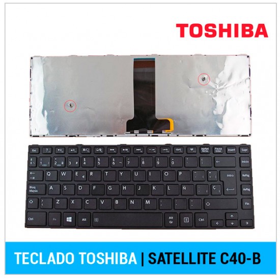 TECLADO ESPAÑOL TOSHIBA | SATELLITE C40 | C40-B | C40B | C40S TOSHIBA 04753