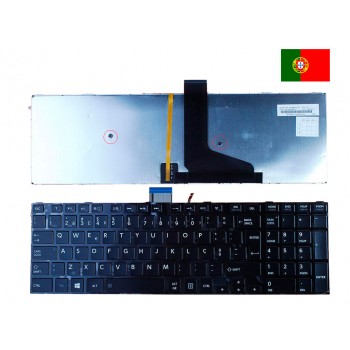 TECLADO PORTUGUÉS TOSHIBA SATELLITE S50-A NEGRO | RETROILUMINADO