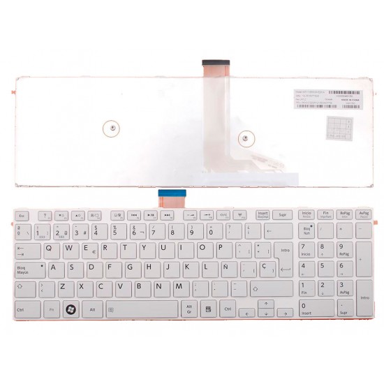 TECLADO ESPAÑOL TOSHIBA | SATELLITE S50-A BLANCO TOSHIBA 06076
