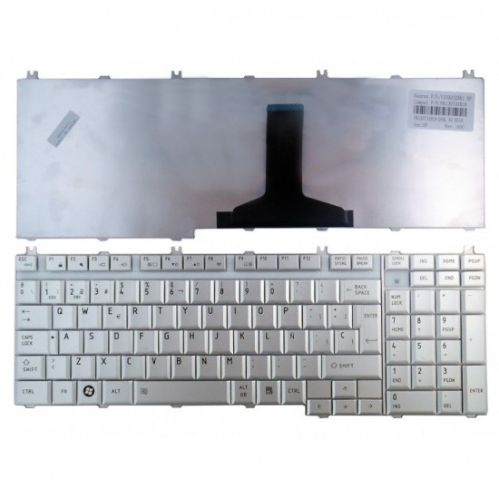 TECLADO ESPAÑOL TOSHIBA SATELLITE A500 | COLOR PLATA TOSHIBA 03575