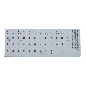 ETIQUETAS ADHESIVAS | TECLADO ALEMÁN BLANCO