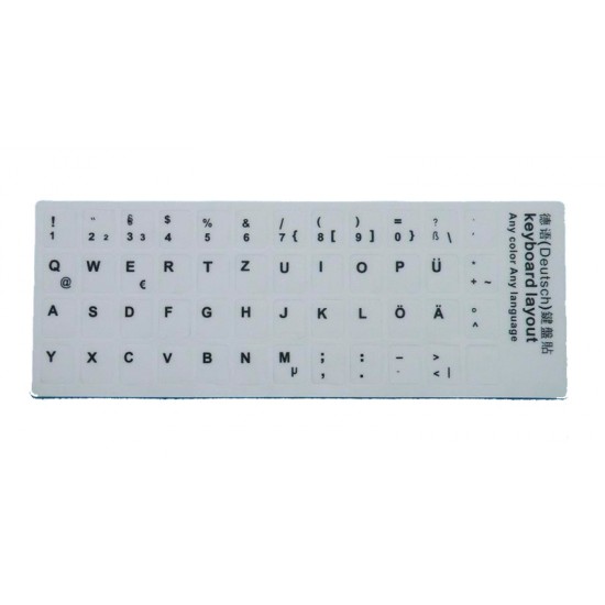 ETIQUETAS ADHESIVAS | TECLADO ALEMÁN BLANCO OEM 04539