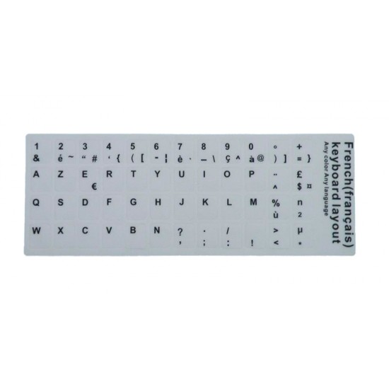 ETIQUETAS ADHESIVAS | TECLADO FRANCÉS BLANCO OEM 04540