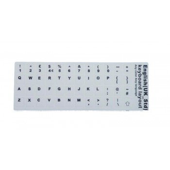 ETIQUETAS ADHESIVAS | TECLADO INGLÉS BLANCO