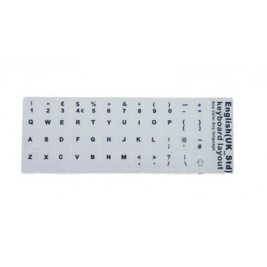 ETIQUETAS ADHESIVAS | TECLADO INGLÉS BLANCO OEM 04544