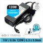 CARGADOR TOSHIBA COMPATIBLE | 15V / 8.0A | 6.3 x 3.0mm | 120W TOSHIBA 05148