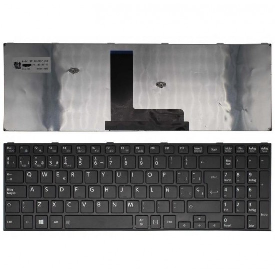 TECLADO ESPAÑOL TOSHIBA SATELLITE C50D-B SERIES CON MARCO NEGRO TOSHIBA 03791C