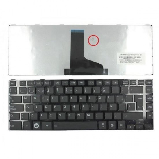 TECLADO ESPAÑOL TOSHIBA SATELLITE L800 | CON MARCO NEGRO TOSHIBA 02060M