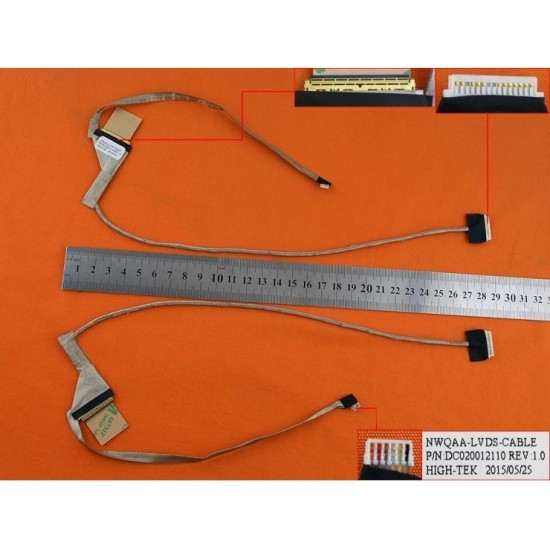 CABLE DE PANTALLA TOSHIBA SATELLITE A660 A665 A665D SERIES | DC020012110 TOSHIBA 08203
