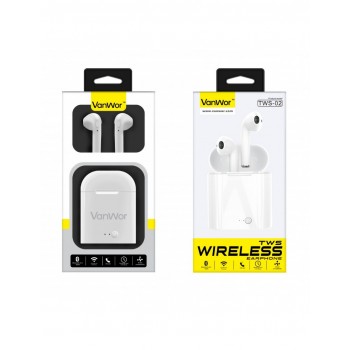 AURICULARES WIRELESS EARPHONE TWS-02 BLUETOOTH