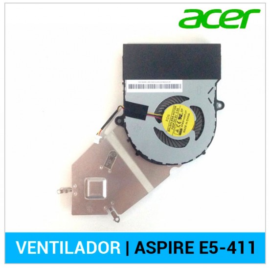 VENTILADOR CON DISIPADOR ACER | ASPIRE E5-411 ACER 04400