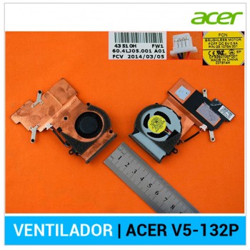 VENTILADOR CPU CON DISIPADOR  ACER | ASPIRE V5-132P