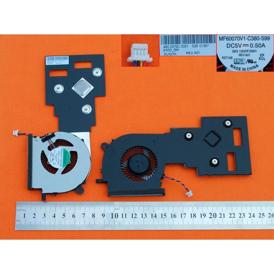 VENTILADOR CPU ACER ASPIRE ES1-512 ES1-531 SERIES | 460.0370C.0001 MF60070V1-C380-S99 ACER 06781M