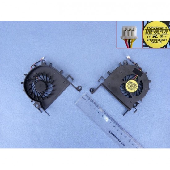 VENTILADOR CPU EMACHINES GATEWAY E732 E732G SERIES | DFS531305M30T AB7305HX-G03 EMACHINES 07971