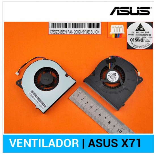 VENTILADOR CPU | ASUS X71 ASUS 04407