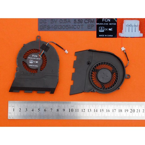 VENTILADOR CPU DELL INSPIRON 15G 15 5567 | DFS481305MC0T DELL 06644