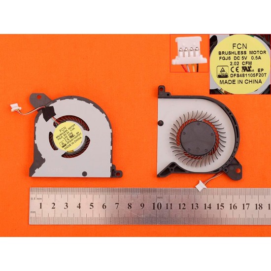 VENTILADOR CPU DELL ALIENWARE 13 A1W13E-1508 M13X SERIES | DFS481105F20T FG76 DELL 07630
