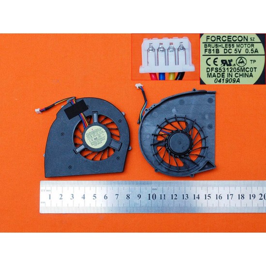 VENTILADOR CPU DELL INSPIRON 17 1750 SERIES | DFS53120MC0T DELL 07202