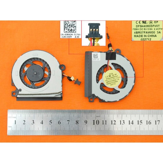 VENTILADOR CPU DELL INSPIRON 13Z| VOSTRO 3360 V3360 | 3RKJH 03RKJH DELL 06813