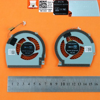 PAR DE VENTILADORES CPU Y GPU DELL INSPIRON 15 7000 7566 7567 P65F | DC28000IMF0 DFS2000054H0T FJ2N 0147DX 147DX