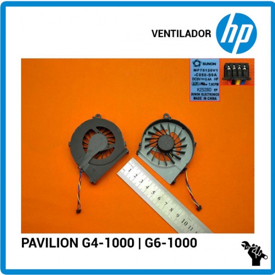 VENTILADOR CPU | HP PAVILION G4-1000 | 4 PINS HP 03479C