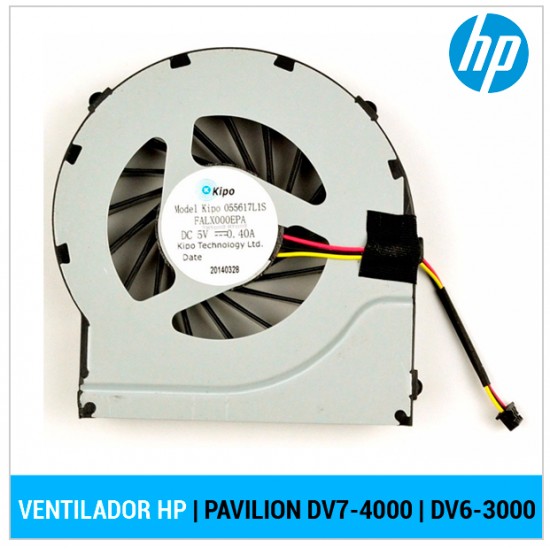 VENTILADOR CPU | HP PAVILION DV7-4000 HP 00995