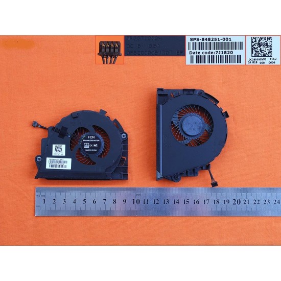 VENTILADOR CPU HP ZBOOK 15 G3 SERIES | DC28000GVF0 848251-001 HP 07448