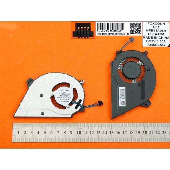 VENTILADOR CPU HP PAVILION 14-AL000 14-AL100 SERIES | FSFA15M 856206-001 NFB91A05H HP 07805