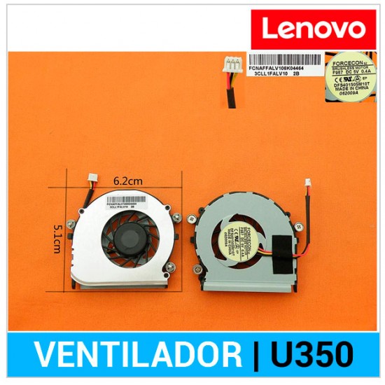 VENTILADOR CPU LENOVO | IDEAPAD U350 LENOVO 04416