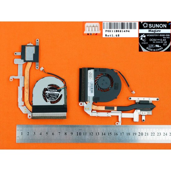 VENTILADOR CPU CON DISIPADOR LENOVO IDEAPAD U160 S205 | 60.4JB09.003 MG60070V1-B080-S99 LENOVO 07865