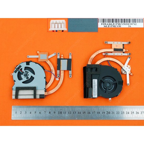 VENTILADOR CPU CON DISIPADOR LENOVO Z380 Z380AM SERIES | 36LZ1TMLV50 KSB05105HC LENOVO 07866